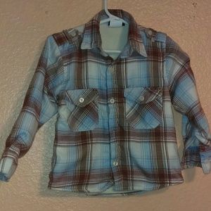 Chams plaid Sherpa lined shirt jacket